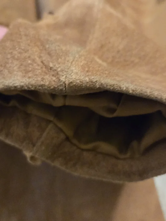 Gallery Vintage Womens Brown Suede Jacket With Fringe Small - Picture 13 of 15